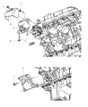 Diagram for 2009 Chrysler 300 Engine Mount Bracket - 4578044AE