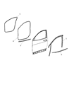 Diagram for 2021 Jeep Cherokee Door Seal - 68486164AA