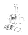 Diagram for 2006 Dodge Durango Seat Cover - 1BX771D5AA