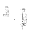 Diagram for Chrysler PT Cruiser Power Steering Reservoir - 5272351AE