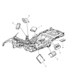 Diagram for Mopar Air Bag Control Module - 56010426AH