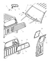 Diagram for 2006 Dodge Dakota Windshield - 5139096AA