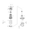 Diagram for Jeep Renegade Shock And Strut Mount - 68304233AA