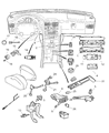 Diagram for 2005 Dodge Sprinter 2500 Brake Light Switch - 5101496AA