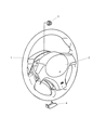 Diagram for 2001 Chrysler Sebring Steering Wheel - MR791868