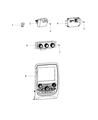 Diagram for Dodge A/C Switch - 68158253AD