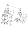 Diagram for Mopar Seat Cushion - 68193496AA