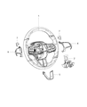 Diagram for Dodge Challenger Steering Wheel - 6AD821X9AA