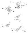 Diagram for Ram Dakota Engine Mount Bracket - 52855712AA