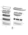 Diagram for 2017 Jeep Grand Cherokee Grille - 68264296AA