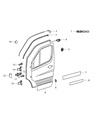 Diagram for Dodge Sprinter 3500 Door Seal - 68005103AA