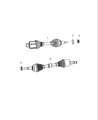 Diagram for 2013 Dodge Journey Axle Shaft - 52123723AA