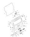 Diagram for Jeep Renegade Tailgate Handle - 6XJ23TZZAA