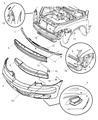 Diagram for 2005 Chrysler PT Cruiser Bumper - 5127374AB