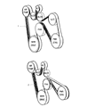 Diagram for 2000 Dodge Ram 1500 Drive Belt - 53010308