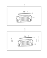 Diagram for 2016 Jeep Wrangler Grille - 68046306AB