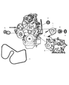 Diagram for Chrysler A/C Idler Pulley - 4792581AB