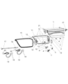 Diagram for Dodge Dart Weather Strip - 68082813AA