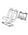 Diagram for 2010 Chrysler Sebring Seat Cushion - 68024923AA