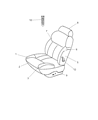 Diagram for 2002 Chrysler 300M Seat Cushion - 5093618AA