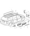 Diagram for Chrysler Town & Country Door Moldings - WW06CD7AD