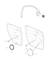 Diagram for 2017 Jeep Grand Cherokee Car Speakers - 68043034AB