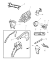 Diagram for 2004 Dodge Neon Wheelhouse - 5008070AC