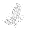 Diagram for 2010 Dodge Journey Seat Cushion - 68065781AA