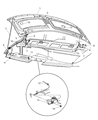 Diagram for Dodge Ram Wagon Hood Latch - 55347060AC