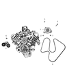 Diagram for Jeep Commander Belt Tensioner - 53030958AE