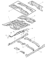 Diagram for 2010 Dodge Dakota Rear Crossmember - 55359622AA