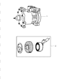 Diagram for Mopar A/C Clutch - 4882008