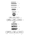 Diagram for Mopar Emblem - 68366991AB