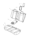 Diagram for 2013 Chrysler 200 Armrest - 1US61HL1AB