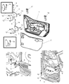 Diagram for 2010 Jeep Wrangler Door Hinge - 55395384AE