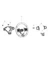 Diagram for Dodge Grand Caravan Steering Wheel - 5SU011X9AA