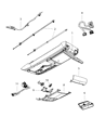 Diagram for 2009 Dodge Grand Caravan Dome Light - 1KM33DW1AA