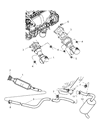 Diagram for 2006 Chrysler PT Cruiser Exhaust Pipe - 5085267AD