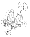 Diagram for 2006 Chrysler PT Cruiser Seat Cover - 1CX051D5AA