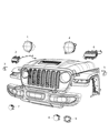 Diagram for Jeep Wrangler Fog Light - 68307273AE