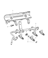 Diagram for 2001 Chrysler Sebring Fuel Rail - 4591480AD