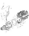 Diagram for 2004 Dodge Durango Dipstick - 53032632AB