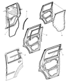 Diagram for Jeep Liberty Weather Strip - 5112244AA