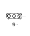 Diagram for Dodge Challenger A/C Switch - 68194005AB