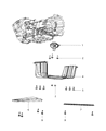 Diagram for Dodge Durango Transmission Mount - 68032661AE