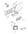 Diagram for Ram C/V Engine Control Module - 5150724AC