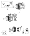 Diagram for Chrysler Town & Country A/C Compressor - 2AMA11104A