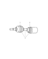 Diagram for Jeep Liberty Axle Shaft - 52111780AB