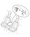 Diagram for 2004 Dodge Ram 2500 Armrest - YK081DVAA