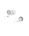 Diagram for Jeep Cherokee Belt Tensioner - 4627673AA